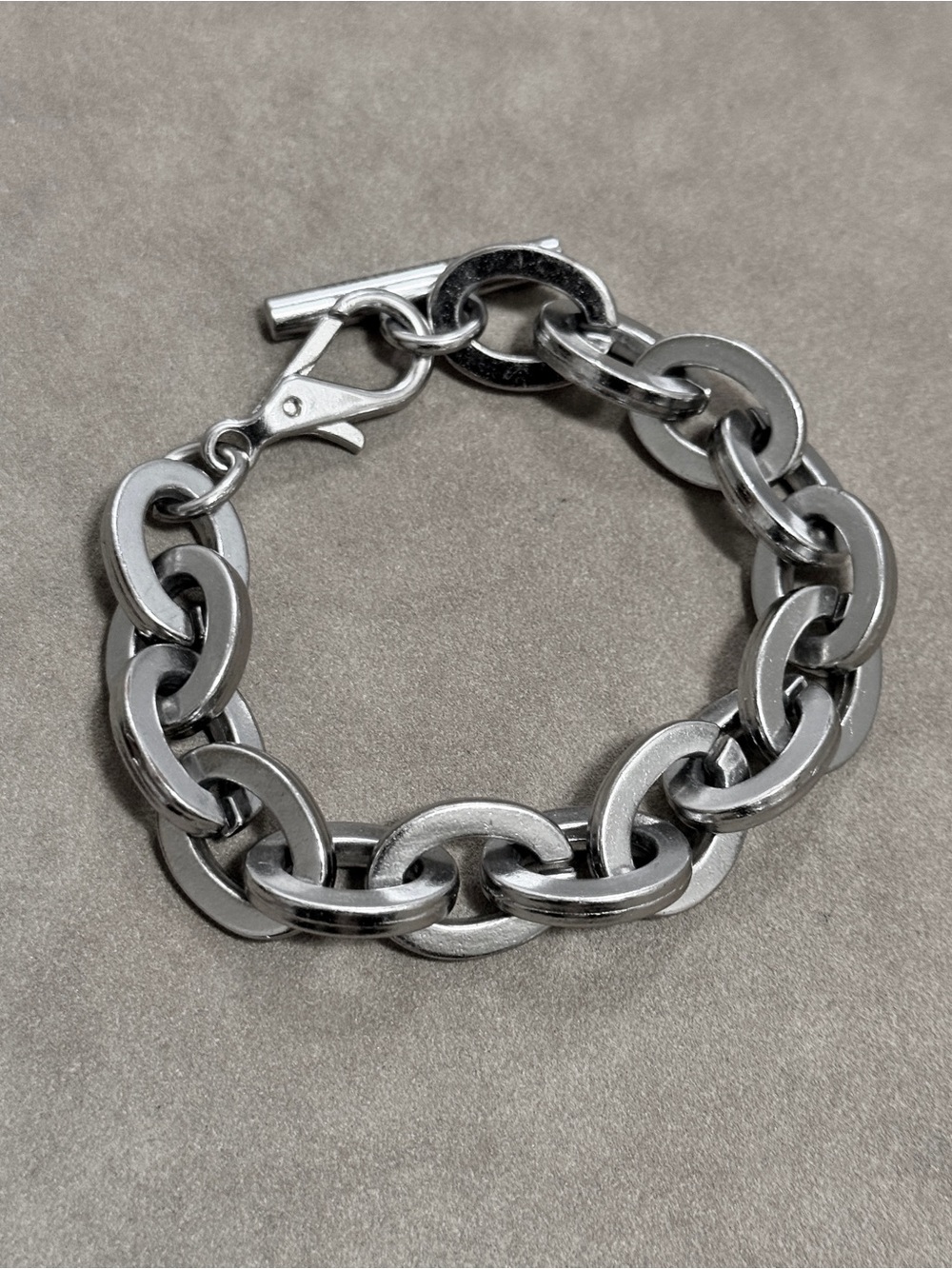 Stainless Steel Chunky Link Bracelet